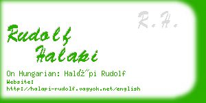 rudolf halapi business card